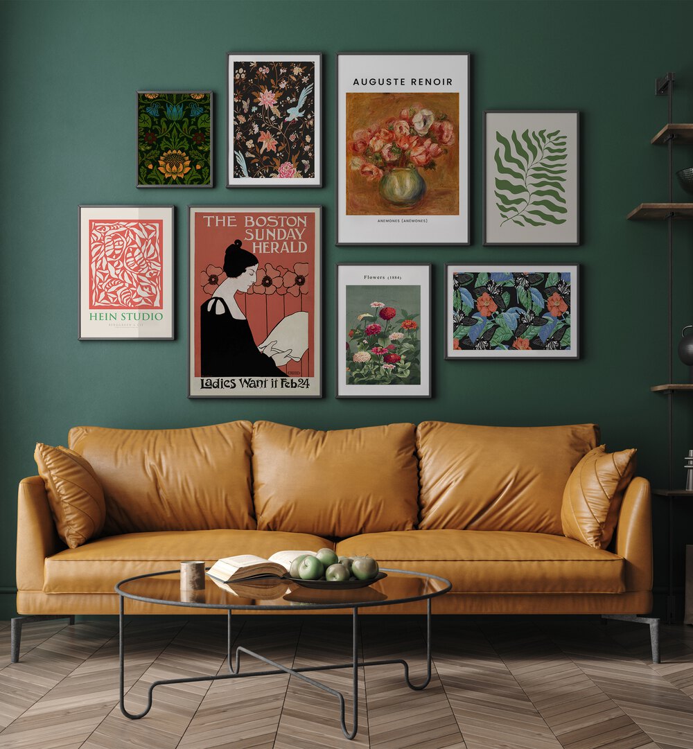 Elevate your space with the Vintage Botanicals Gallery Wall, showcasing stunning botanical prints for stylish gallery walls.
