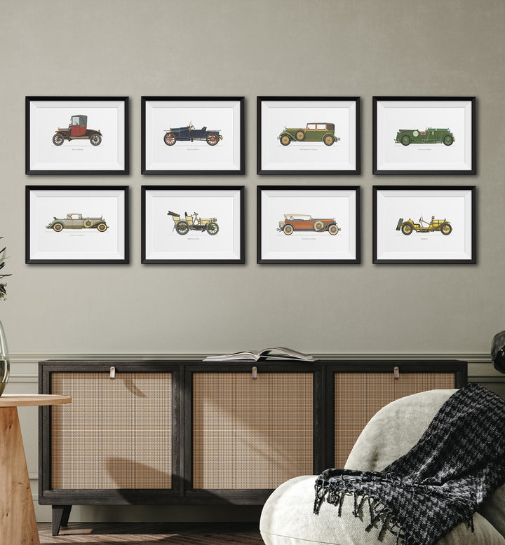 Transform your space with the VINTAGE CAR COLLECTION VOL II GALLERY WALL, GALLERY WALLS showcasing timeless elegance.