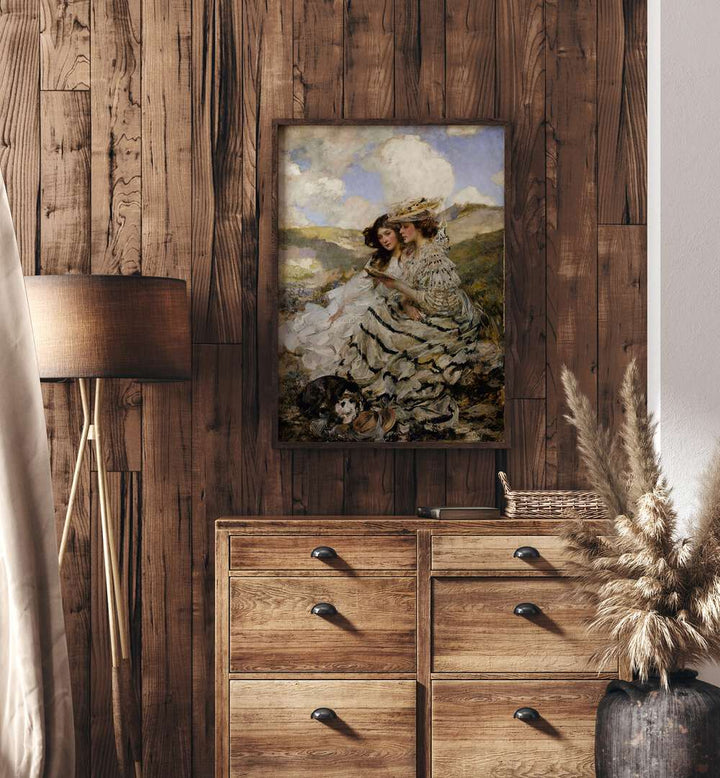 Elegant VINTAGE GALLERY WALL III showcases framed art, enhancing living spaces with timeless charm and unique stories.