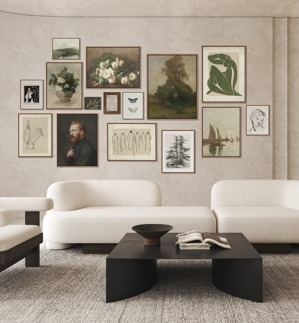 Transform your space with our VINTAGE GALLERY WALL, featuring timeless art that's perfect for stylish gallery walls.