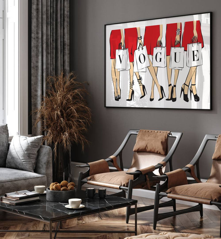 Elevate your decor with VOGUE GIRLS, FASHION POSTERS showcasing chic style and modern elegance by Martina.
