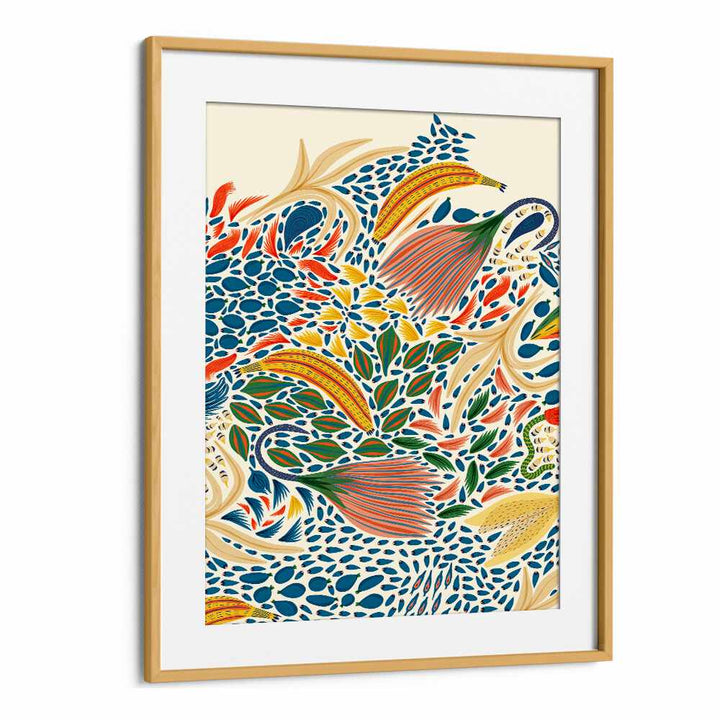 VYLDA, FLORAL FLOWER PAINTINGS in a stylish oak frame, adding vibrant nature-inspired beauty to your space.