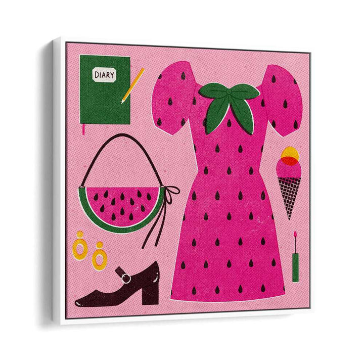 Vibrant WATERMELON, FASHION POSTERS by Julia Leister showcase a playful design perfect for stylish decor.