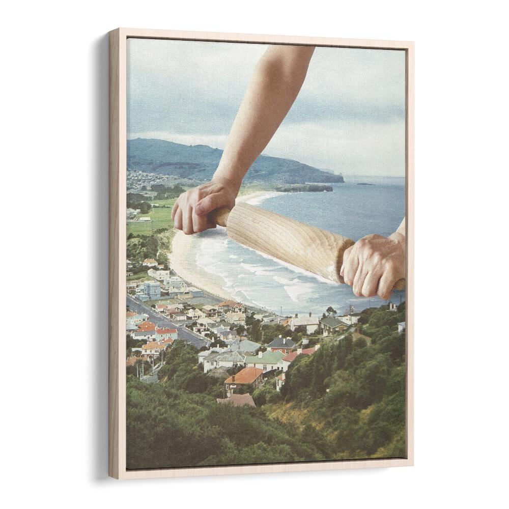 Experience the dreamlike beauty of WAVES ROLLER, SURREAL ART PRINTS, framed elegantly by Vertigo Artography.