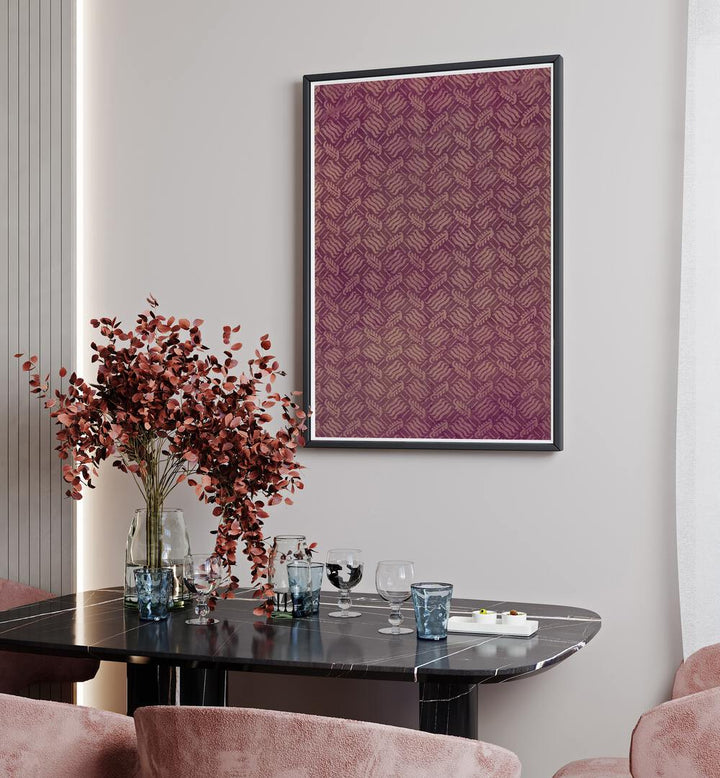 Wavy Trellis I, floral flower paintings from Asian Monk add elegance and flair to any living space decor.