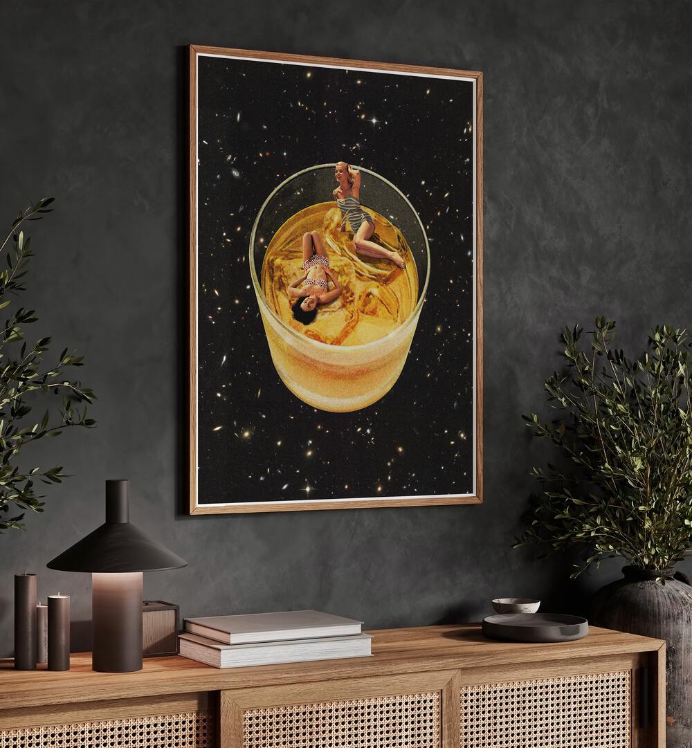 Whisky Besties, Surreal Art Prints by Vertigo Artography, showcase a unique blend of elegance and surrealism.