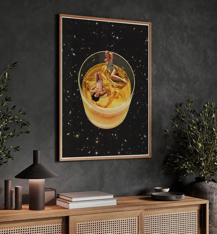 Whisky Besties, Surreal Art Prints by Vertigo Artography, showcase a unique blend of elegance and surrealism.