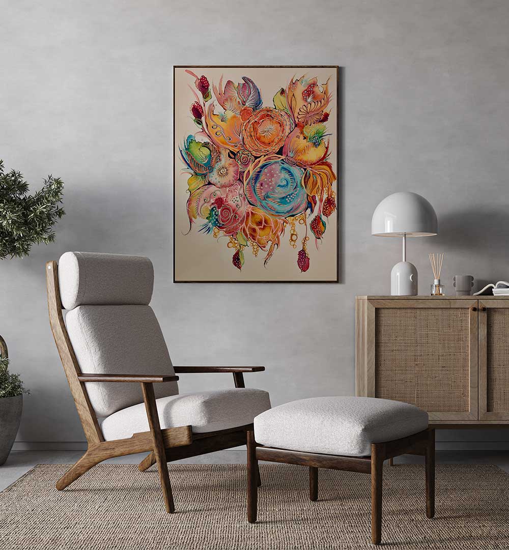 Vibrant WHISPER, FLORAL FLOWER PAINTINGS brighten your space with nature’s beauty and exquisite brushstrokes.