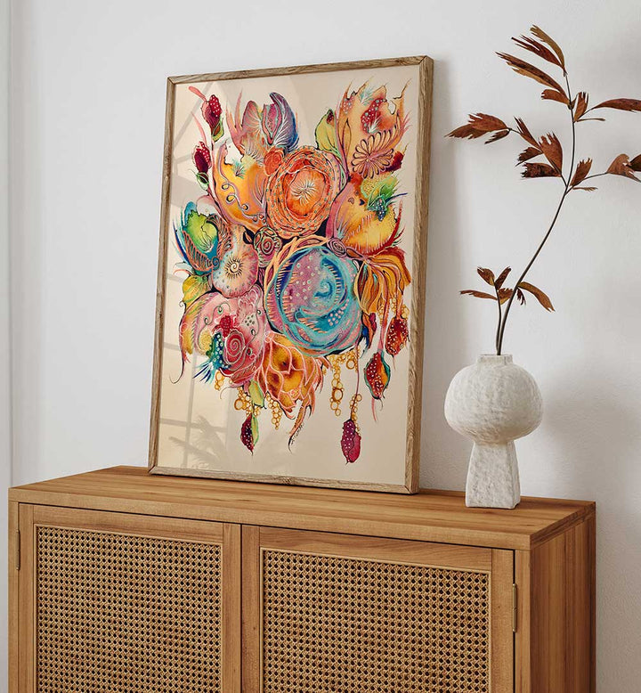Vibrant WHISPER Floral Flower Paintings add a blooming touch to your living space, showcasing nature's beauty.