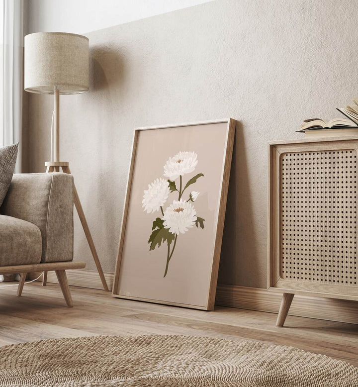 Elegant WHITE FLOWER I, FLORAL FLOWER PAINTINGS bring tranquility and beauty to your home decor.
