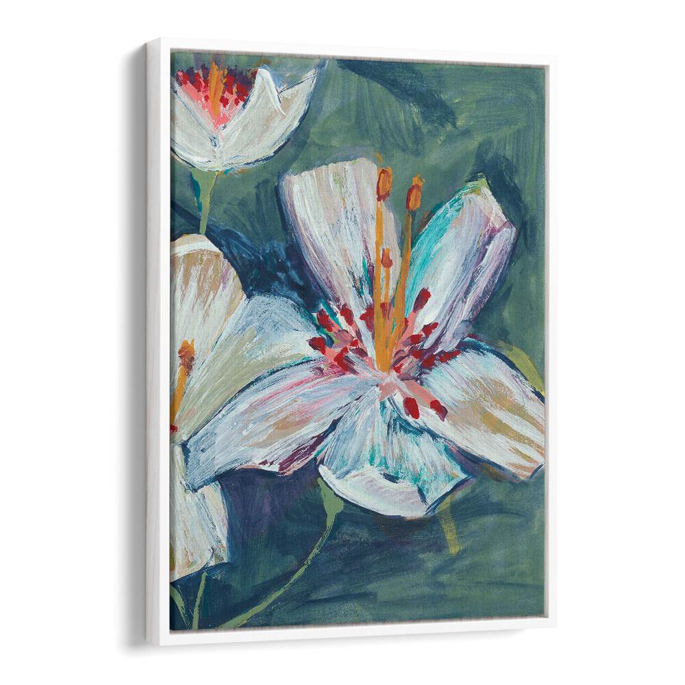 Vibrant ABSTRACT HAND PAINTED LILY, FLORAL FLOWER PAINTINGS to enhance your home decor with elegance and artistry.