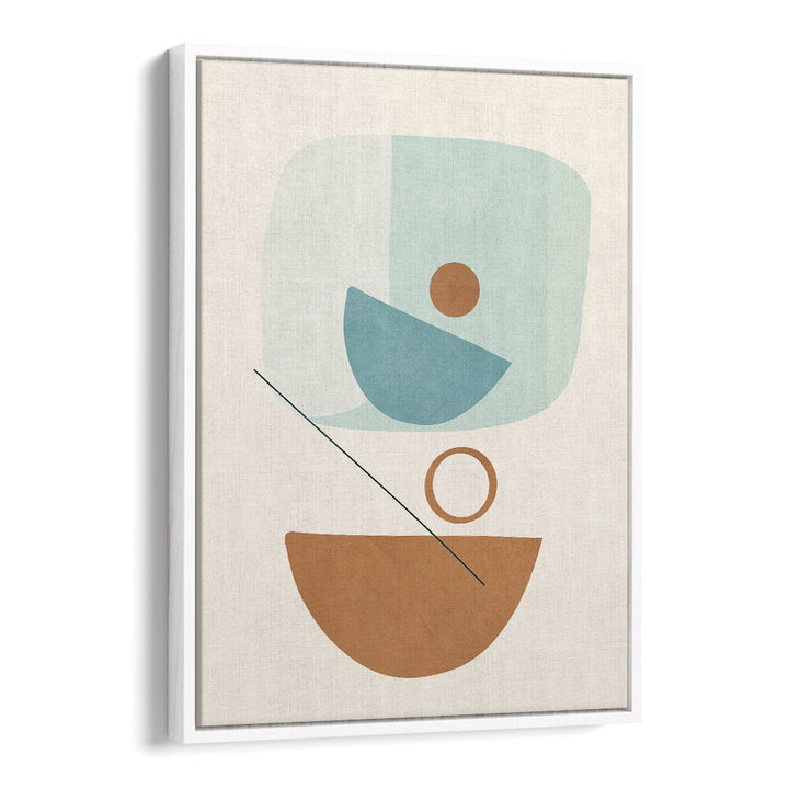 AZZURRO SHAPES IV , BOHO ART PAINTINGS