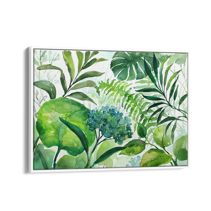 Vibrant DIVERSE GREEN LEAVE, FLORAL FLOWER PAINTINGS, perfect for enhancing your living space with natural elegance.