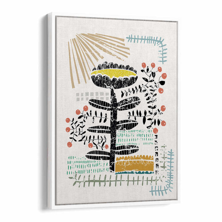 Vibrant BLOCK PRINT BOLD FLOWER, FLORAL FLOWER PAINTINGS enhance your space with abstract floral beauty.