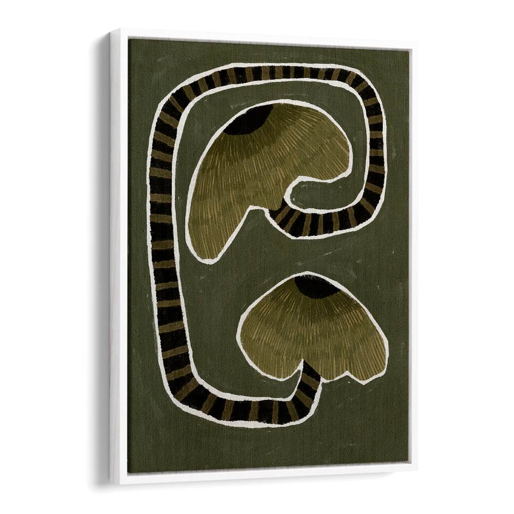 Stunning DELICATE BLOOM GREEN II, FLORAL FLOWER PAINTINGS featuring elegant floral design on a rich green background.