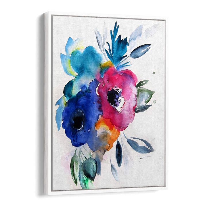 FLORAL NO IX , FLORAL FLOWER PAINTINGS