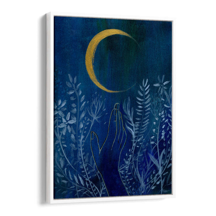 FLOWER MOON , FLORAL FLOWER PAINTINGS