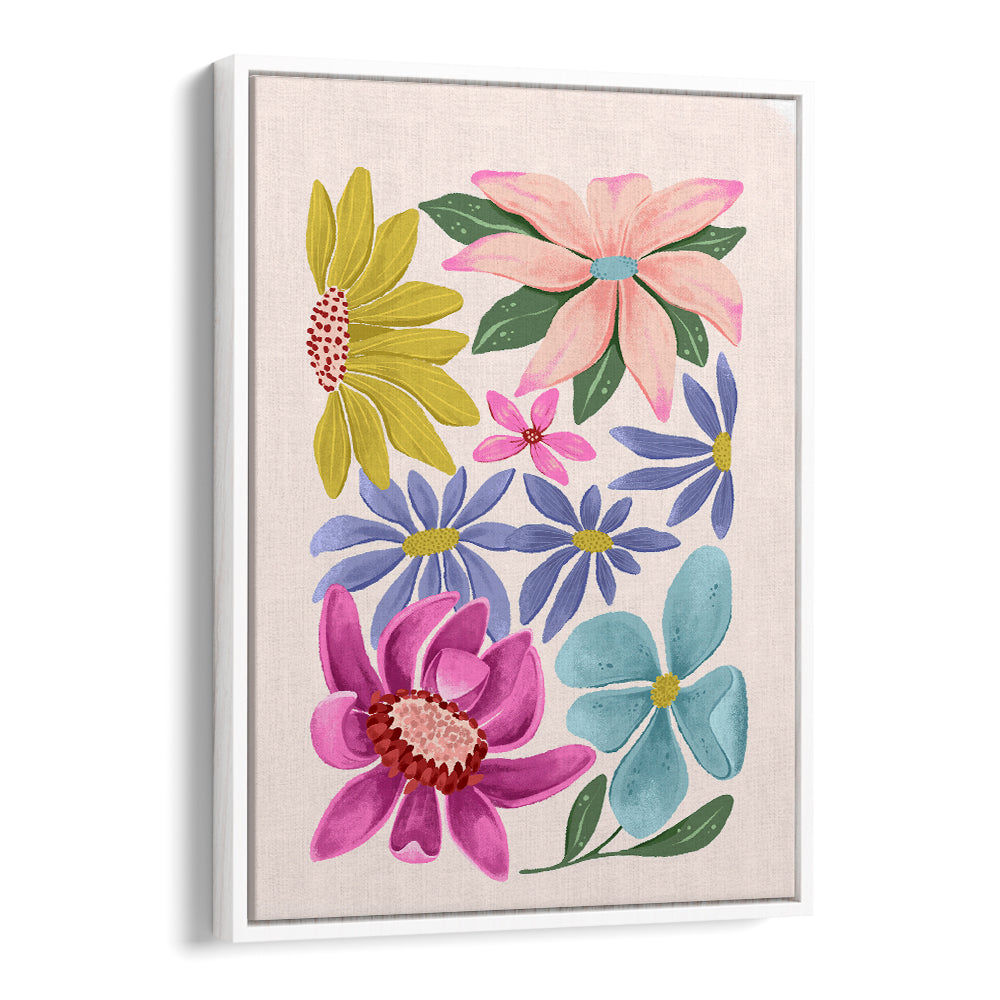 Vibrant FLOWER PUZZLE featuring exquisite FLORAL FLOWER PAINTINGS, perfect for nature lovers and art enthusiasts.
