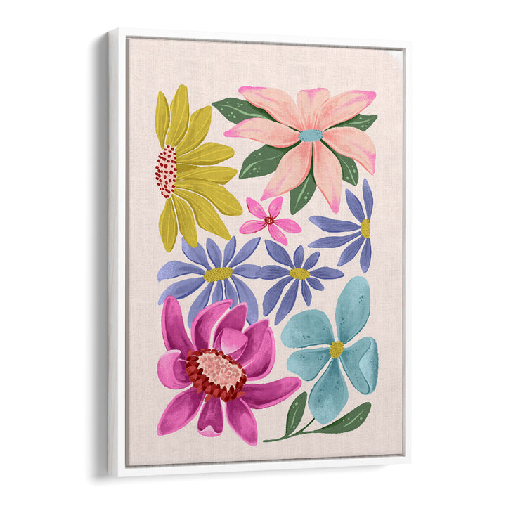 Vibrant FLOWER PUZZLE featuring exquisite FLORAL FLOWER PAINTINGS, perfect for nature lovers and art enthusiasts.