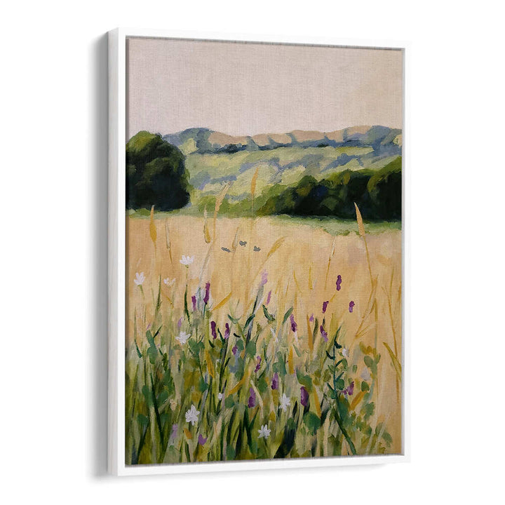 OAKS AND TALL GRASS , LANDSCAPE PAINTINGS