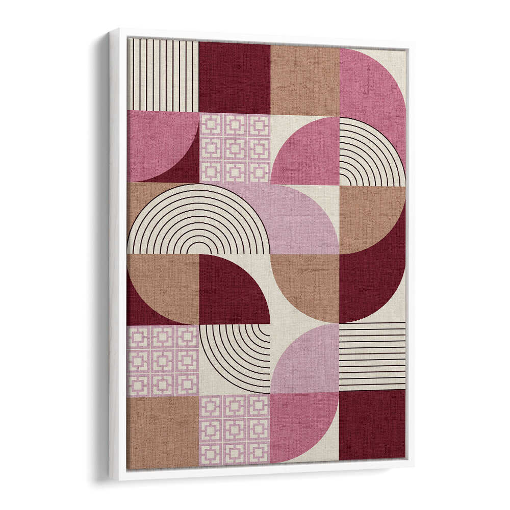 PALM SPRINGS DESERT SHAPES MAUVE , GEOMETRIC ART PRINTS
