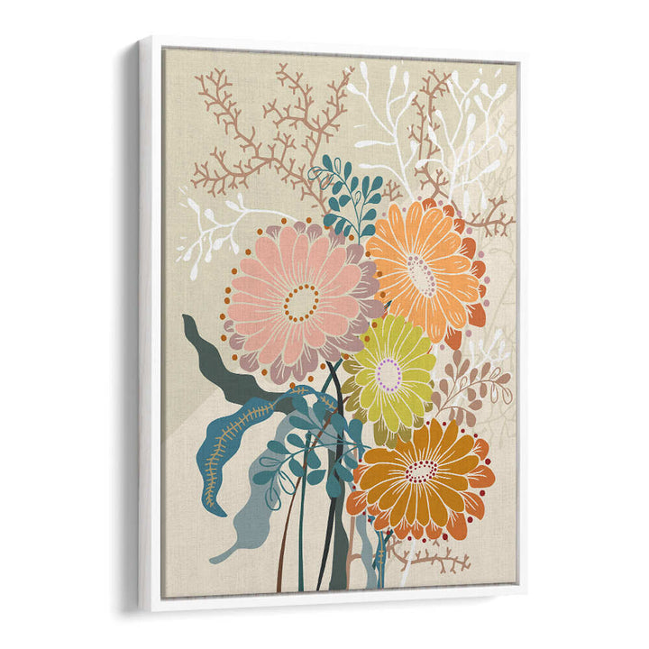 Bright and colorful SPRINGTIME I, FLORAL FLOWER PAINTINGS enhance your space with vibrant floral designs and bold brushstrokes.
