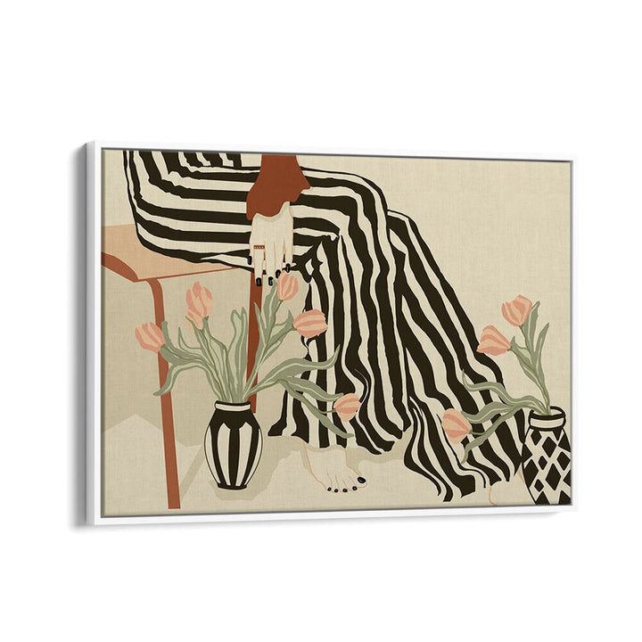 Stylish TULIPS BY MY FEET, BOHO ART PAINTINGS combine elegance and nature for your home decor. Perfect for any space!