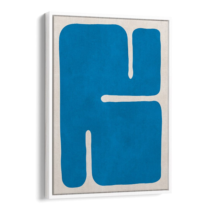 Bold blue design of ORGANIC VI, GEOMETRIC ART PRINTS enhances any space with modern, eco-friendly style.