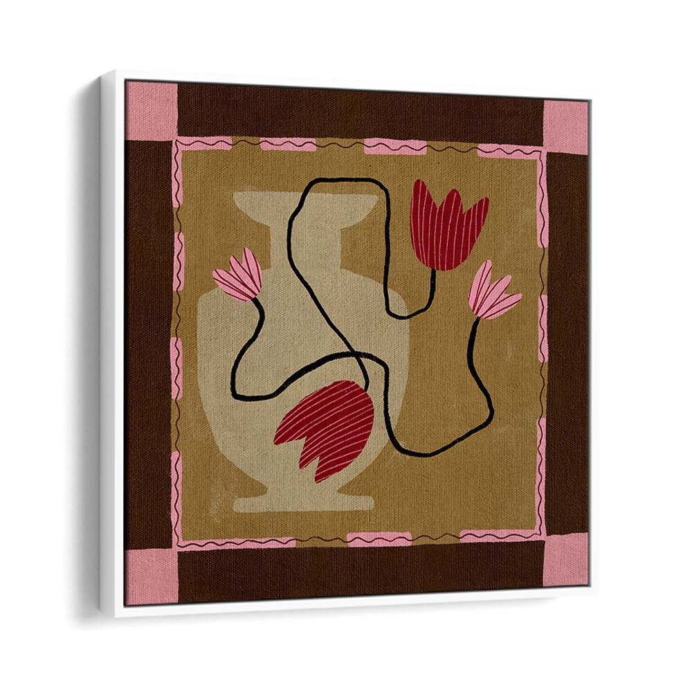 Vibrant OUT OF VASE BLOOMS IV, FLORAL FLOWER PAINTINGS, adds a modern touch to your home decor with stunning blooms.