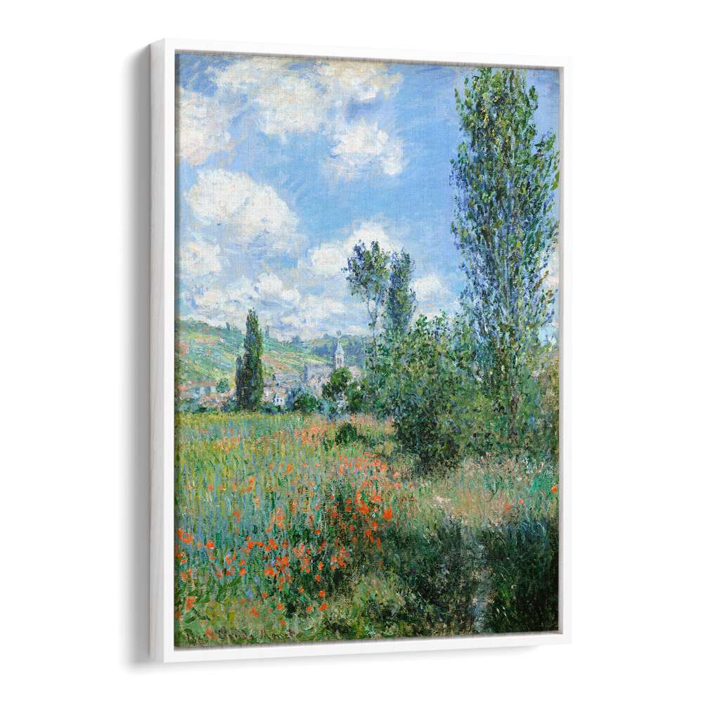 VIEW OF VÉTHEUIL (1880)  , VINTAGE PAINTINGS