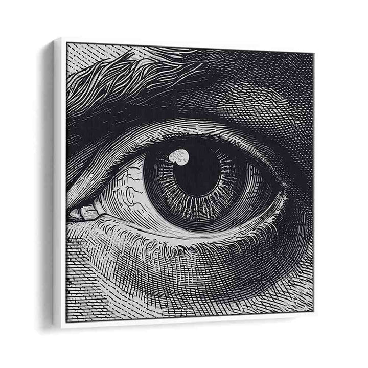 Stunning BENJI, SURREAL ART PRINTS showcasing a detailed eye design, perfect for elevating your decor.