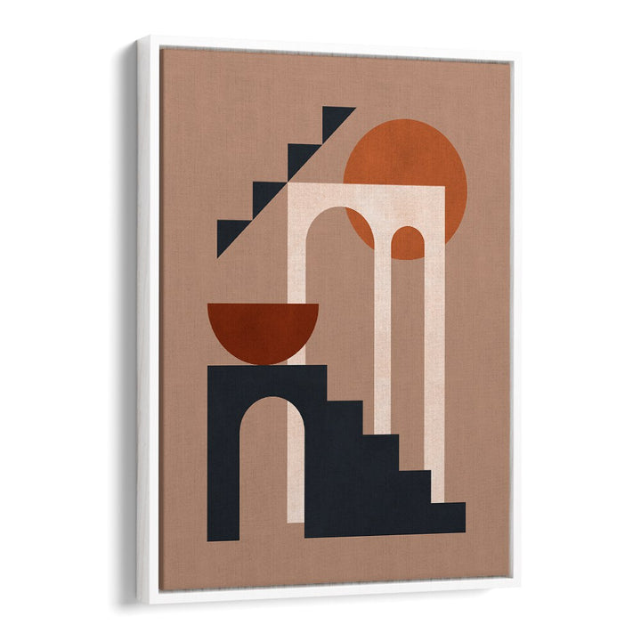 Elevate your space with GEOMETRIC COMPOSITION VI, BOHO ART PAINTINGS showcasing vibrant geometric shapes and colors.