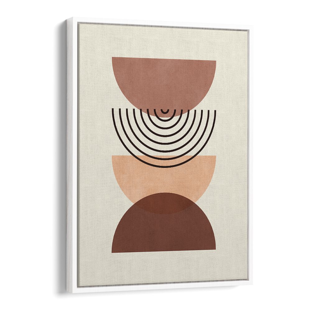 Stylish LINES AND CIRCLES II, GEOMETRIC ART PRINTS showcasing modern design with warm tones and intricate patterns.