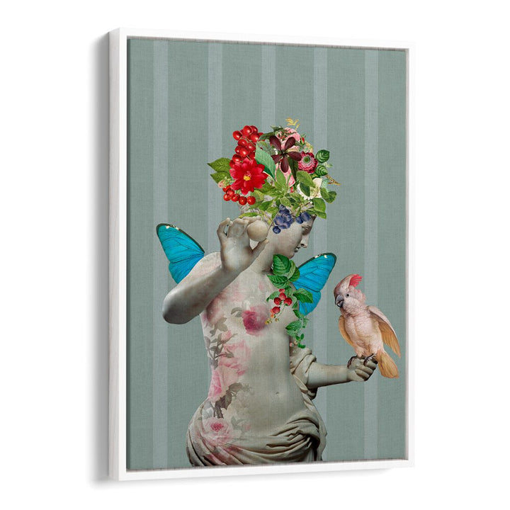 A vibrant, artistic representation of femininity in DELICATE WOMEN VII, ALTERED ART PRINTS by Andrea Haase.