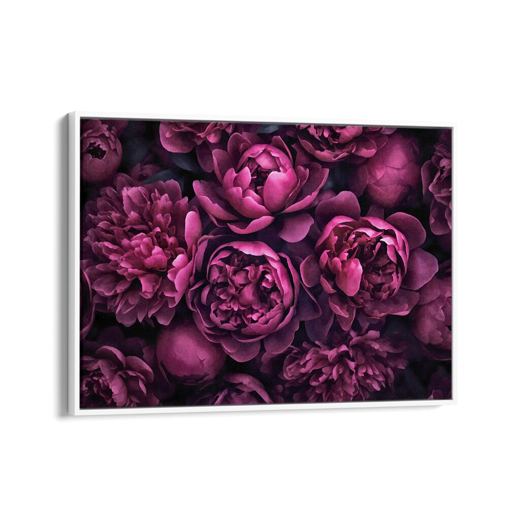 Elevate your space with MOODY PINK FLOWERS, FLORAL FLOWER PAINTINGS by Andrea Haase for a touch of botanical beauty.