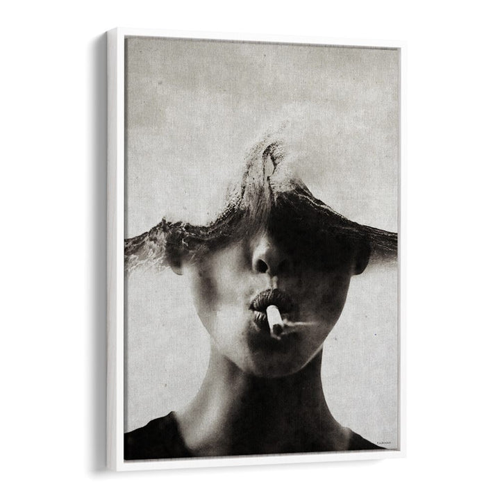 Experience "THE SOUND OF WAVES, SURREAL ART PRINTS" by Underdott, blending sound and imagery in a captivating design.