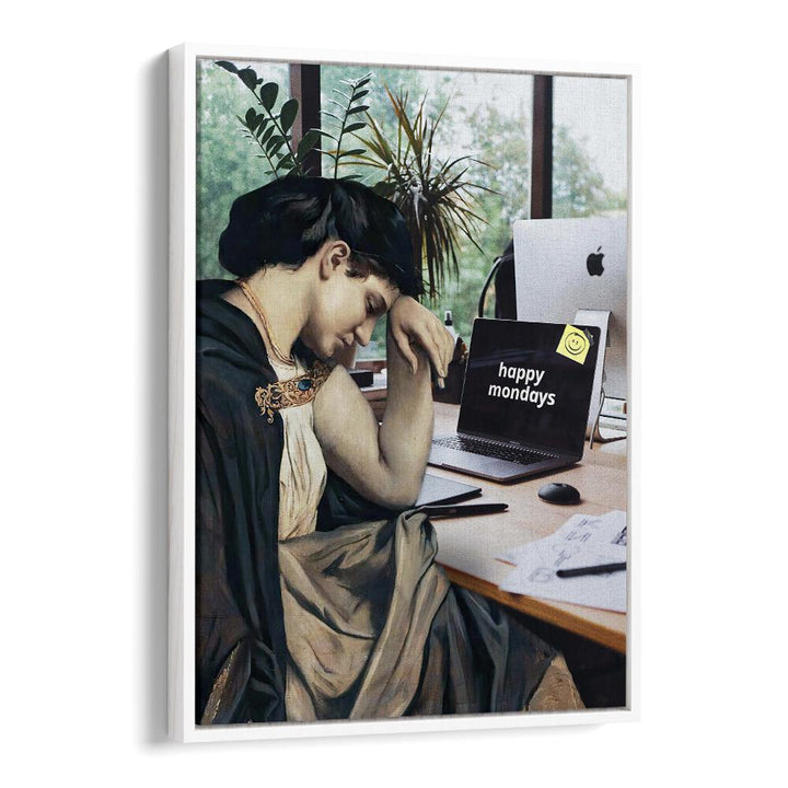 Transform your space with HAPPY MONDAYS, ALTERED ART PRINTS by Dikhotomy, blending creativity and joy into decor.