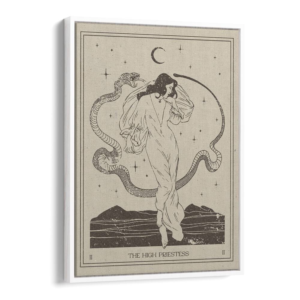 Stunning THE HIGH PRIESTESS, ZODIAC poster, perfect for enhancing your mystical home decor with tarot imagery.