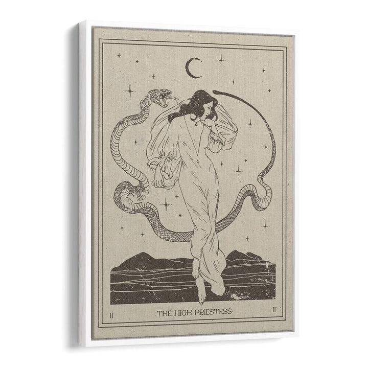 Stunning THE HIGH PRIESTESS, ZODIAC poster, perfect for enhancing your mystical home decor with tarot imagery.