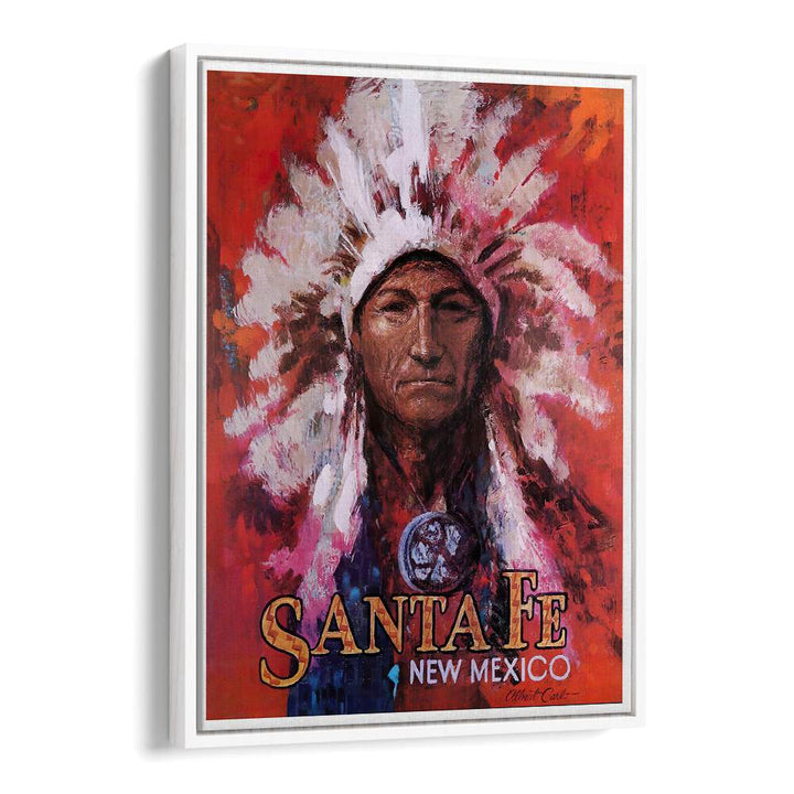 Stunning SANTAFE NEW MEXICO, VINTAGE TRAVEL POSTERS showcasing vibrant art and rich cultural heritage. Perfect wall decor.