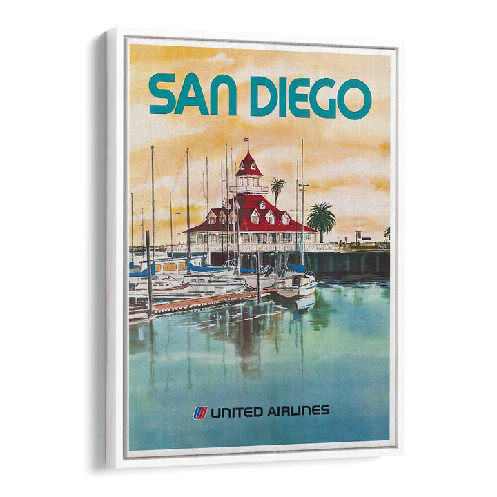 Colorful SAN DIEGO, VINTAGE TRAVEL POSTERS showcasing iconic coastal scenery, perfect for home or office decor.