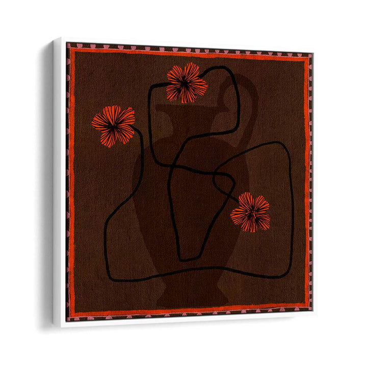 Elegant OUT OF VASE BLOOMS III, FLORAL FLOWER PAINTINGS, showcasing vibrant blooms in modern decor style.