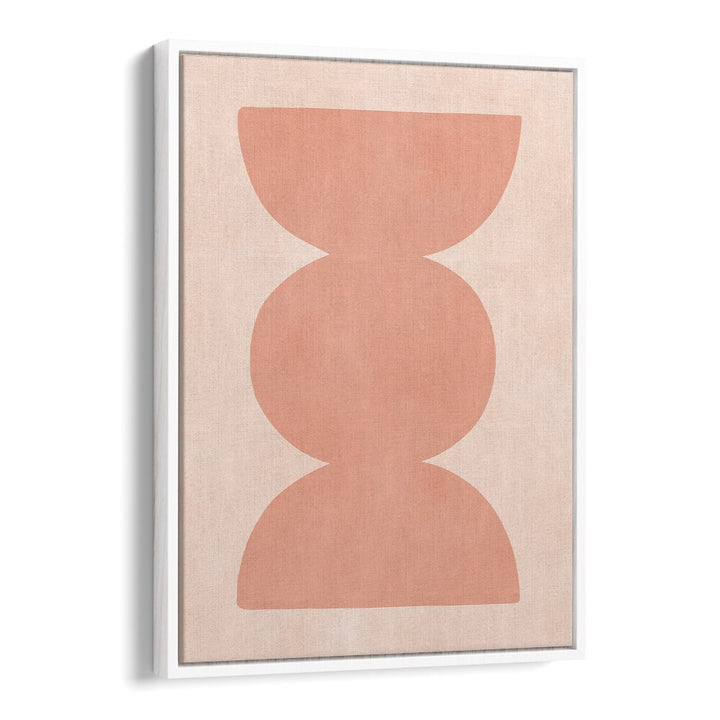 Stylish TRIBAL SHAPES XII, GEOMETRIC ART PRINTS featuring modern tribal design in soft peach tones, perfect for decor.