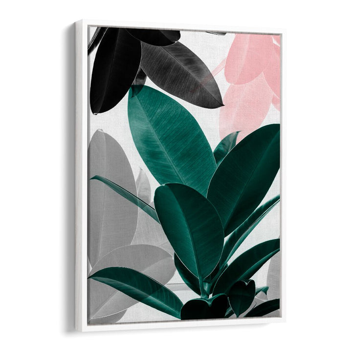 Stunning LEAF PLAY, FLORAL FLOWER PAINTINGS featuring vibrant leaves, perfect for enhancing your home's aesthetic.