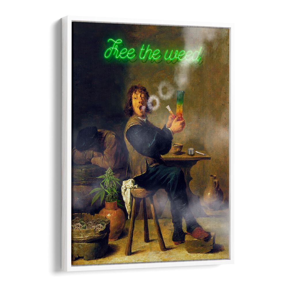 Vibrant FREE THE WEED, ALTERED ART PRINTS by DIKHOTOMY adds creativity to your decor with a striking design.