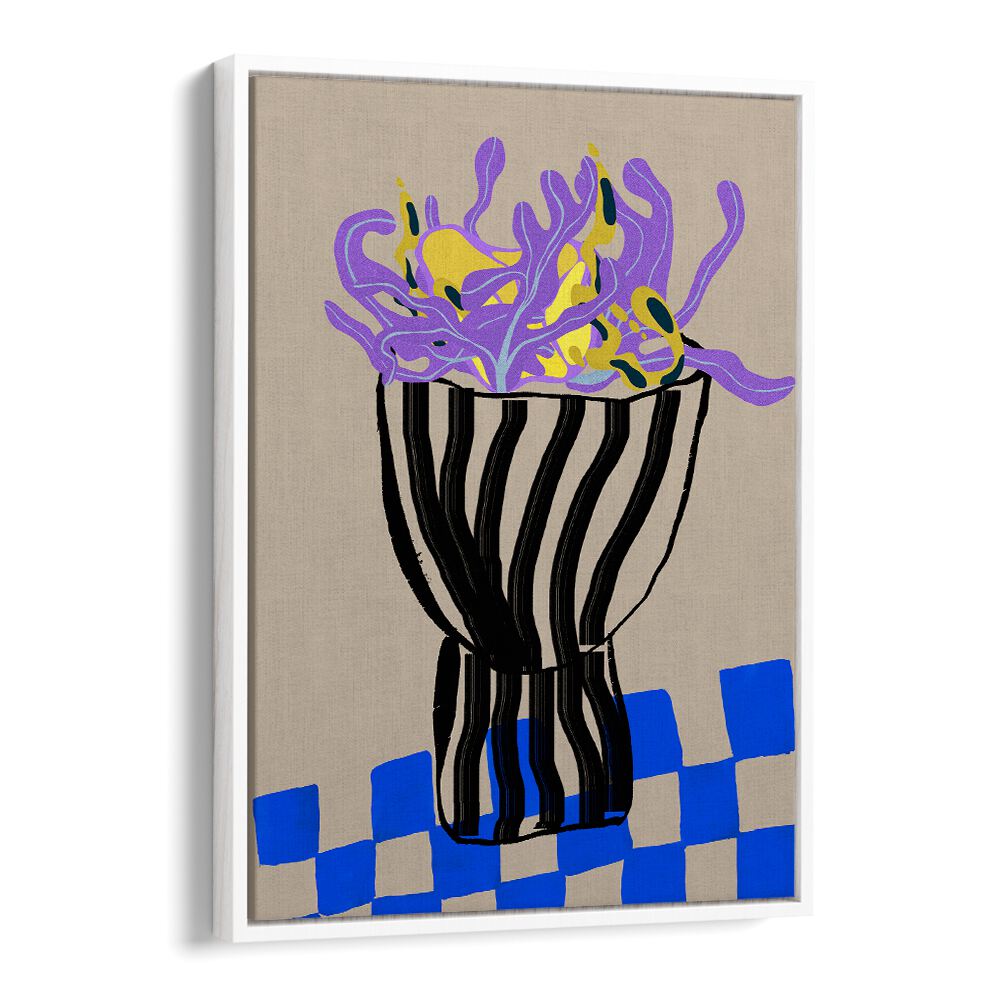 Stylish MODERN VASE alongside vibrant ABSTRACT PAINTINGS, perfect for elevating your home décor.