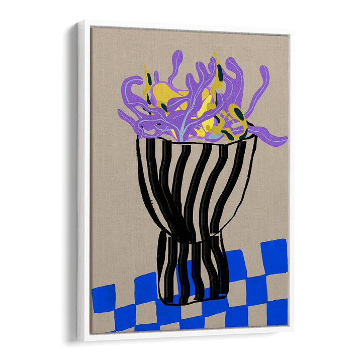 Stylish MODERN VASE alongside vibrant ABSTRACT PAINTINGS, perfect for elevating your home décor.