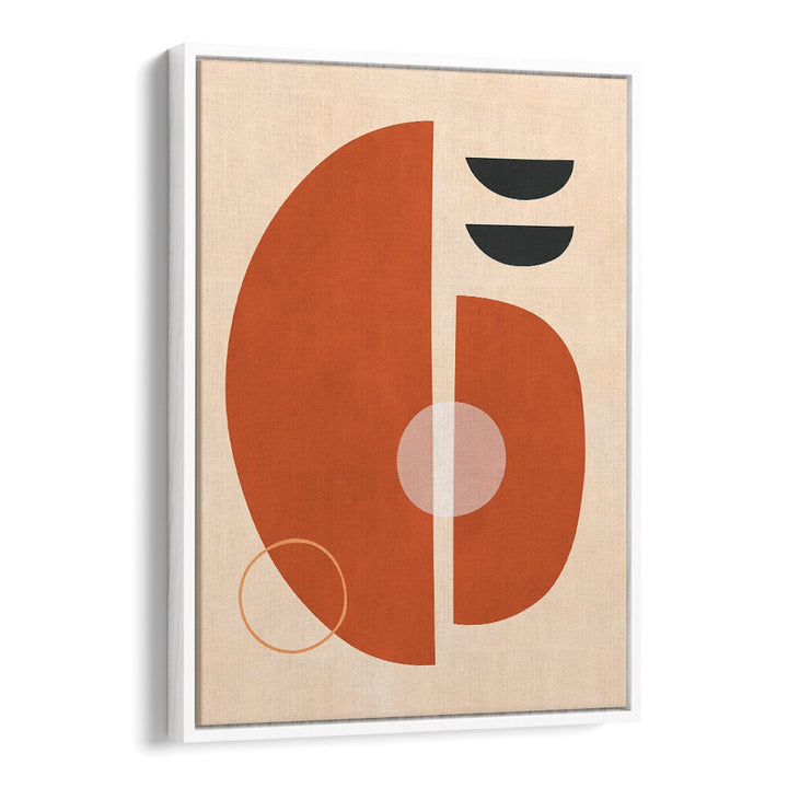 Stylish SEMICIRCLES IV, BOHO ART PAINTINGS showcase vibrant shapes on a textured background, perfect for modern decor.