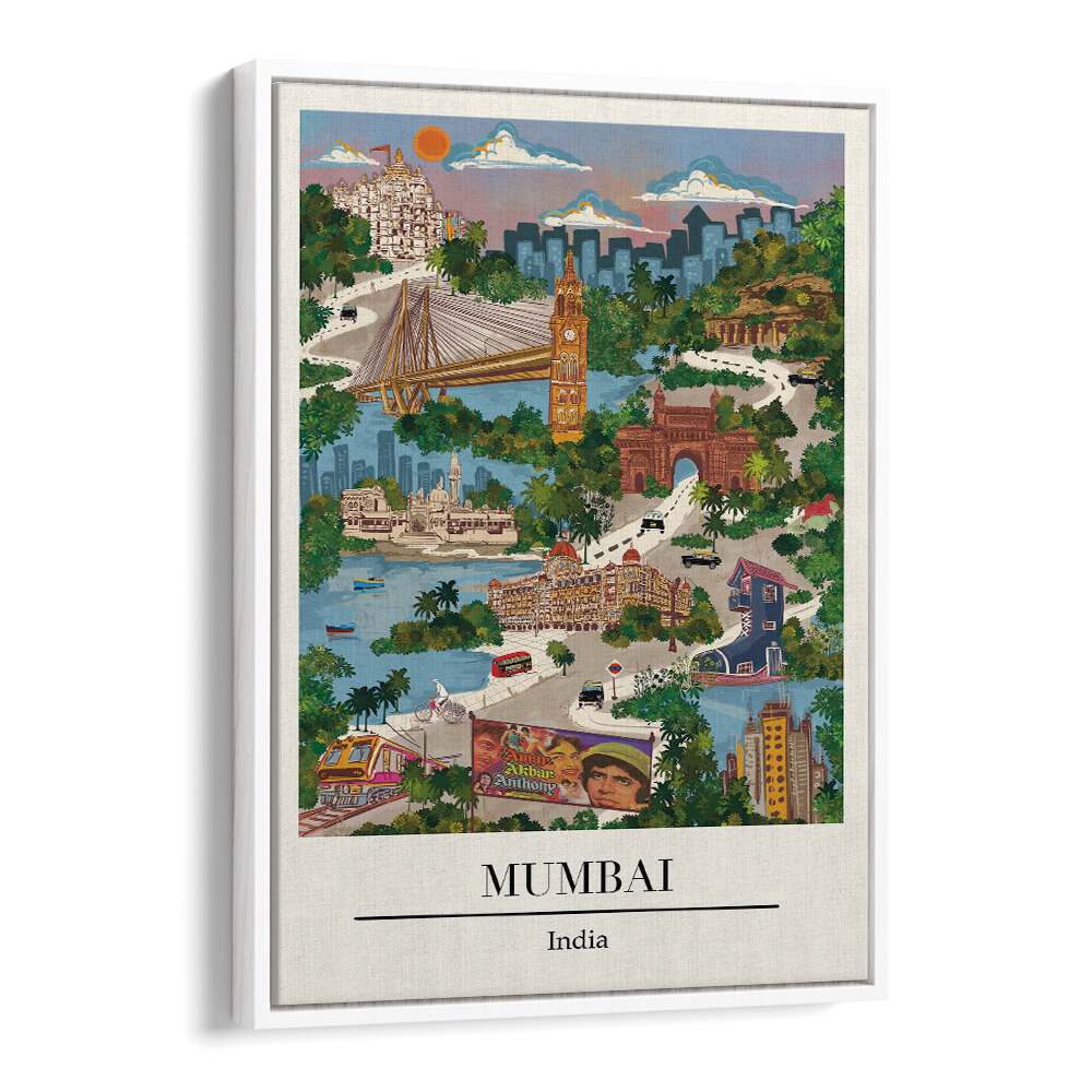 Vibrant MUMBAI, TRAVEL POSTERS art print by Saumya Agarwal, capturing the essence of India's dynamic city.