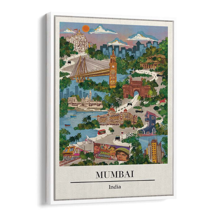 Vibrant MUMBAI, TRAVEL POSTERS art print by Saumya Agarwal, capturing the essence of India's dynamic city.